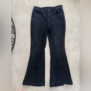 Flying Monkey High Rise Split Flare Stretch Jean